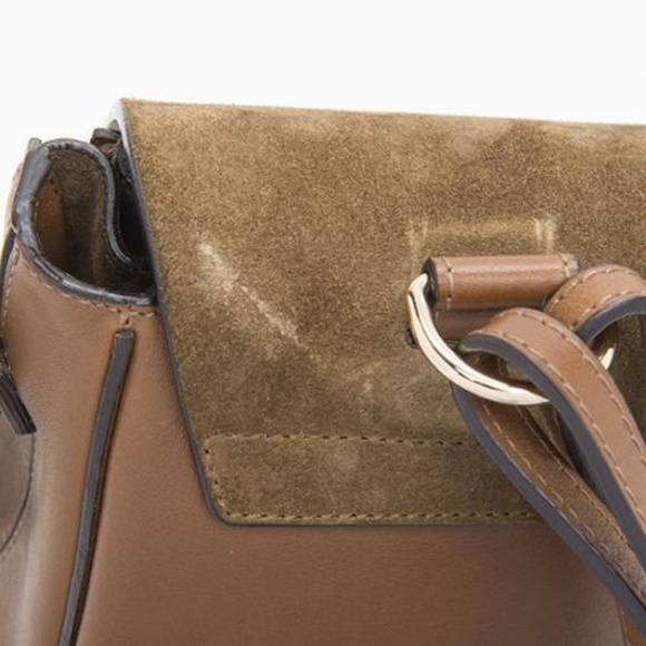 SOLD! Chloé Brown Suede and Faye Mini Backpack - Picture 4 of 8